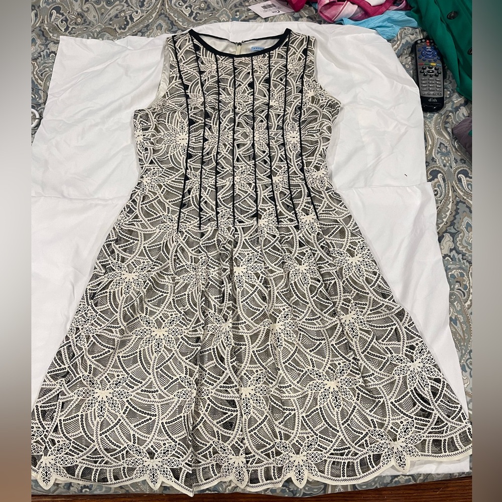 Beautiful black and cream lace dress